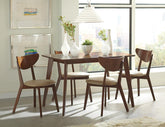 Coaster Kersey 5-piece Rectangular Dining Set Chestnut and Tan Model 103061-S5